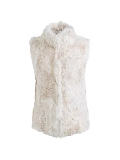 Wolfie Furs Women's Made For Generations Toscana Shearling Vest In Gray