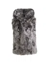 Wolfie Furs Women's Made For Generations Toscana Shearling Vest In Multi