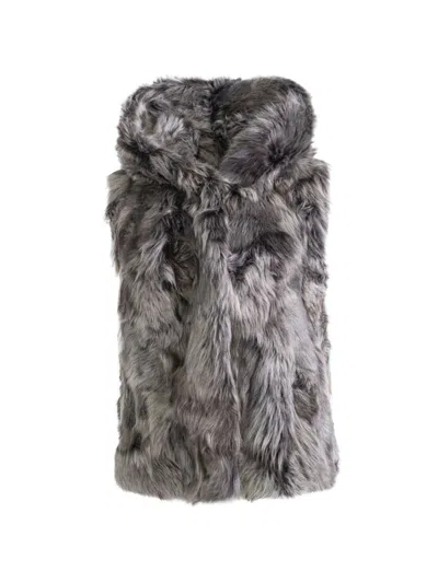 Wolfie Furs Women's Made For Generations Toscana Shearling Vest In Multi