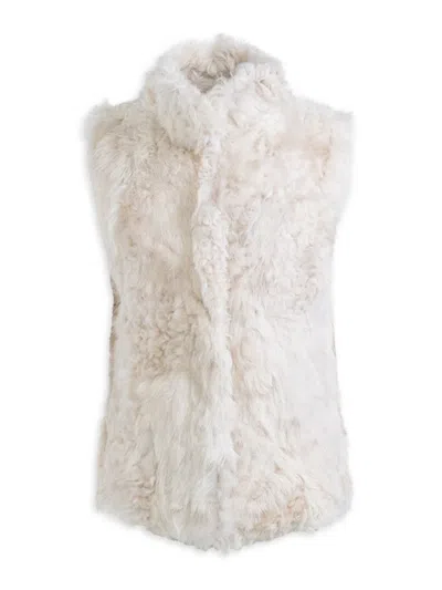 Wolfie Furs Women's Made For Generations Toscana Shearling Vest In Natural