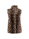 Wolfie Furs Women's Made For Generations„¢ Ultralite Mock Turtleneck Shearling Zip Vest In Brown