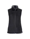 Wolfie Furs Women's Made For Generations Ultralite Mockneck Shearling Zip Vest In Black Forest