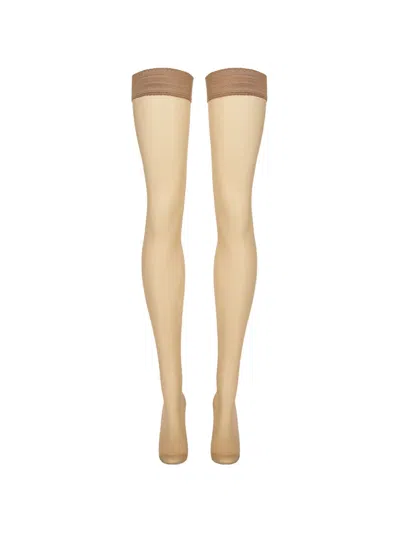 Wolford 20 Stay-up Stockings In Pattern