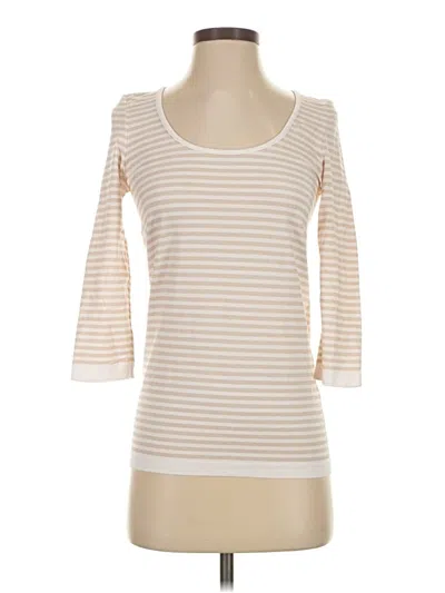 Pre-owned Wolford 3/4 Sleeve T-shirt In Ivory