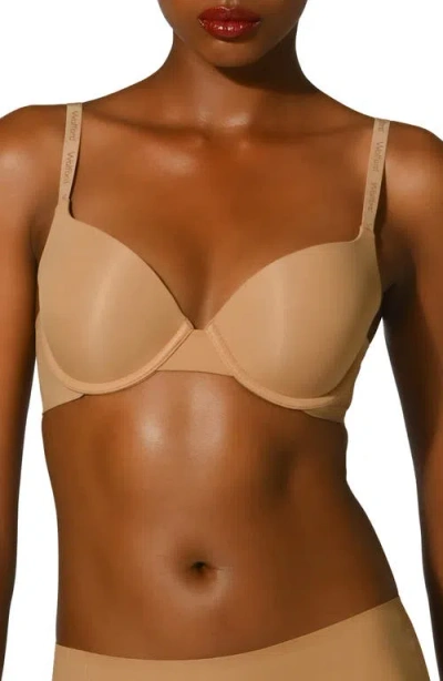 Wolford 3w Underwire Push-up Bra In Brown