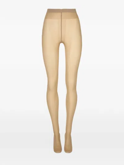 Wolford 40 Semi-sheer Tights In Neutral