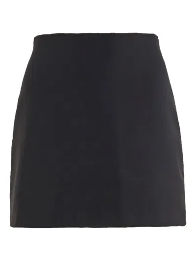 Wolford A-line Short Skirt In Black