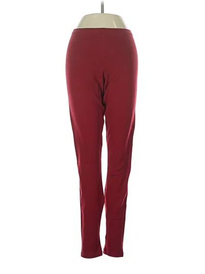 Pre-owned Wolford Active Pants In Burgundy