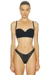 Wolford Animalier Long Line Bandeau In Multi