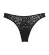 Wolford Animaliers String Thong In Black