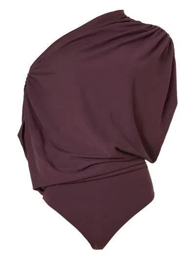 Wolford Asymmetric-neck Body In Red
