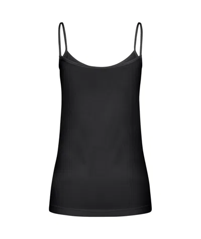 Wolford Fitted Silhouette Spaghetti Straps Stretch Top In Black