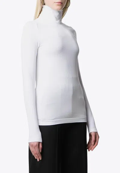 Wolford Aurora High-neck Pullover In White