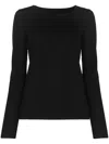 Wolford Aurora Long Sleeve Pullover In Black