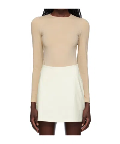 Wolford Aurora Long-sleeved Jumpsuit In Nude