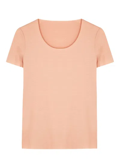 Wolford Aurora Pure Jersey T-shirt In Light Pink