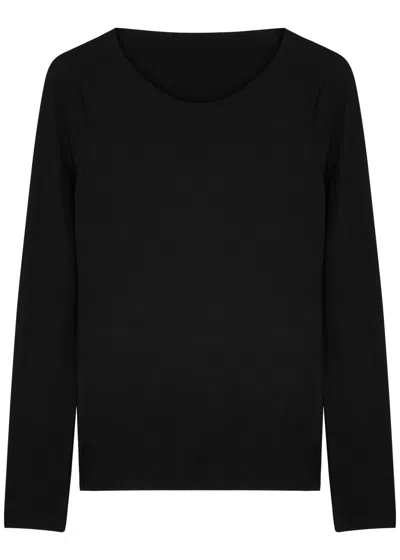 Wolford Aurora Pure Jersey Top In Black
