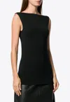 Wolford Aurora Crewneck Stretch-jersey In Black