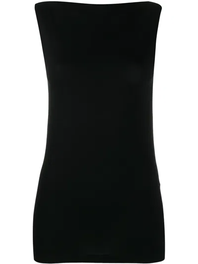 Wolford Women's 7005 Black Aurora Crewneck Stretch-jersey