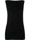 Wolford Aurora Crewneck Stretch-jersey In Black