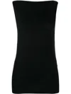 Wolford Aurora Crewneck Stretch-jersey In Black