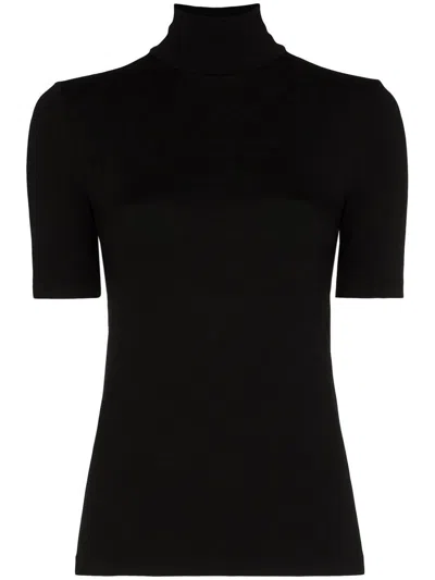 Wolford Aurora Modal-blend Jersey Turtleneck Top In Black