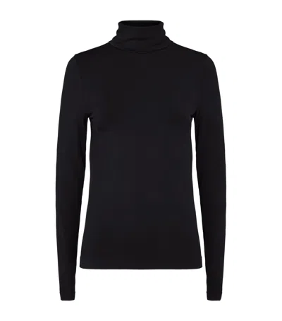 Wolford Aurora Turtleneck Top In Black