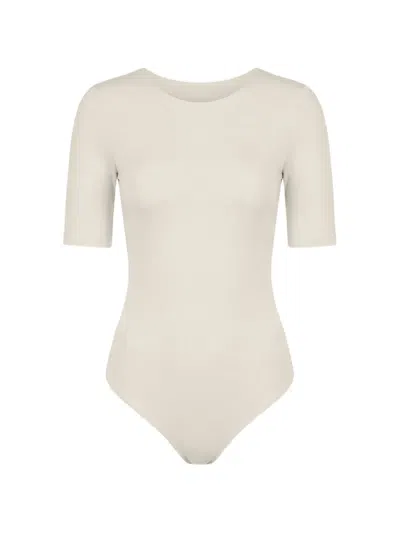 Wolford Bahamas Short-sleeved Bodysuit In White