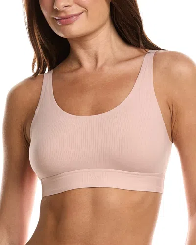 Wolford Beauty Cotton Scoop Neck Bralette In Pink
