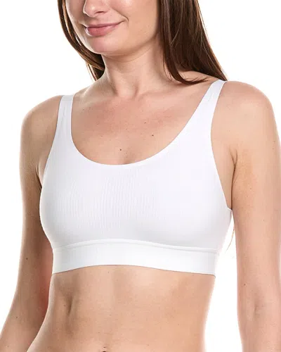 Wolford Beauty Cotton Scoop Neck Bralette In White