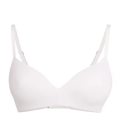 Wolford Beauty Cotton Wireless Plunge Bra In White