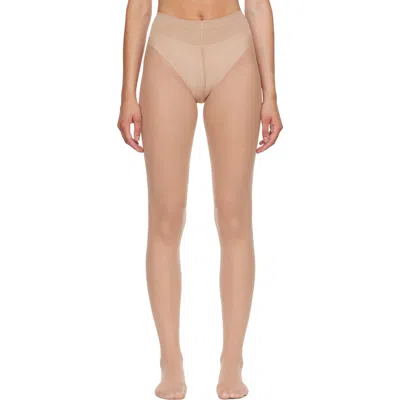 Wolford Beige Individual 20 Tights In 4273 - Cosmetic