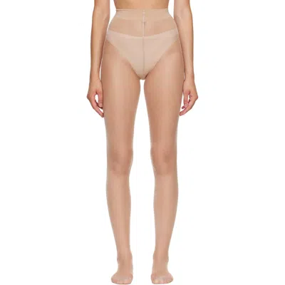 Wolford Beige Satin Touch 20 Pantyhose