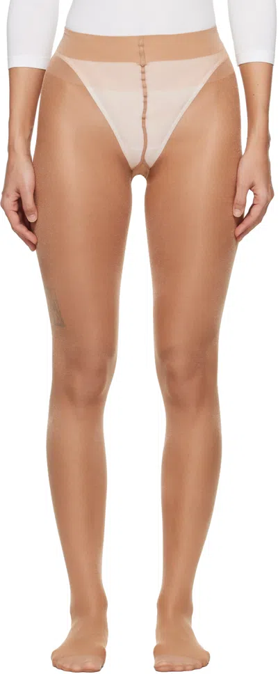 Wolford Beige Satin Touch 20 Tights