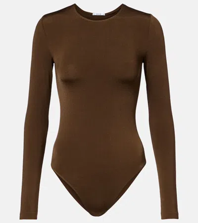 Wolford Berlin Bodysuit In Brown