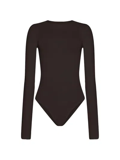 Wolford Berlin Shiny Bodysuit In Black