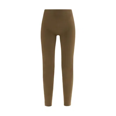 Wolford Bicolor Polyamide Leggings In Brown