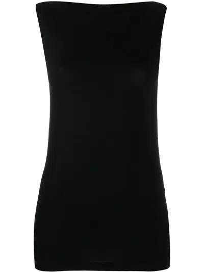 WOLFORD BLACK AURORA SLEEVELESS TOP