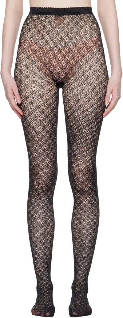 Wolford Black Blossom Net Tights