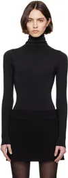 Wolford Black Colorado String Bodysuit In 7005 Black