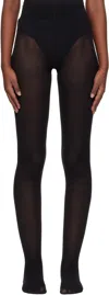 Wolford Velvet De Luxe 50 Set Of 2 Tights In 7005 Black