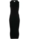 Wolford Midi Dress Featuring Daring Cut-outs In Black