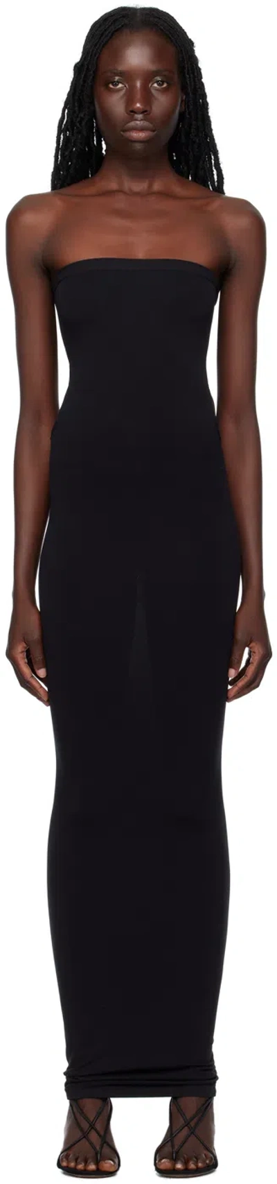 Wolford Fatal Cut Out Midi Dress In Black