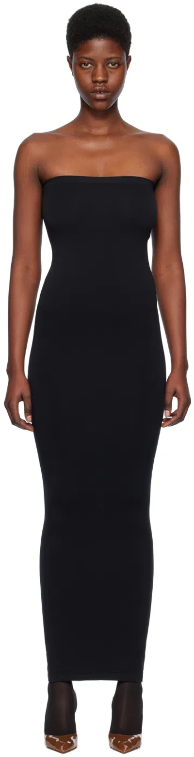 Wolford Fatal Cut Out Midi Dress In Black