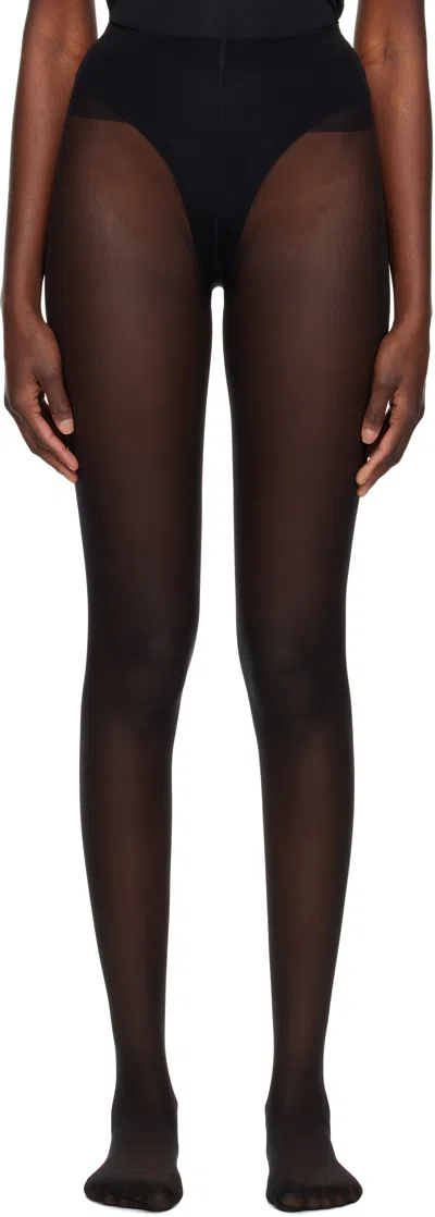 Wolford Black Individual 10 Tights In 7005 Black
