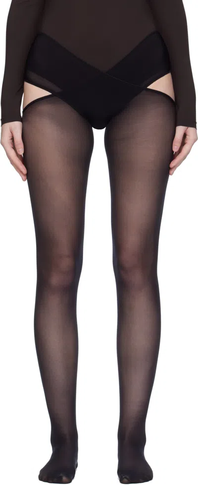 Wolford Black Individual 12 Stay-hip Tights
