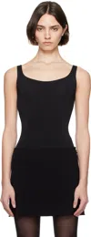 Wolford Black Jamaika String Bodysuit In 7005 Black
