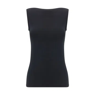 Wolford Black Modal Sleeveles T-shirt