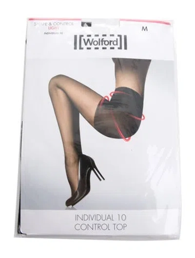 Pre-owned Wolford Black Nylon Tights