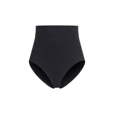 WOLFORD BLACK POLYAMIDE BERMUDA SHORTS